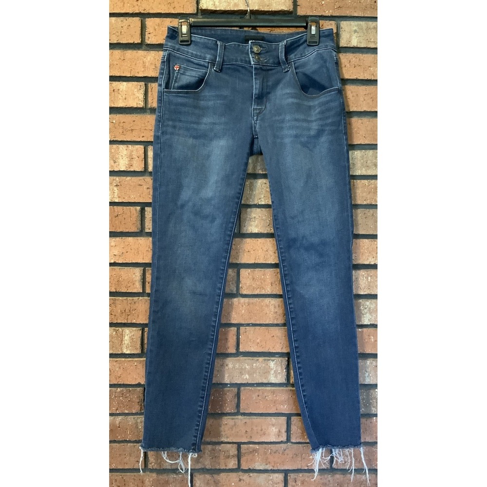 Hudson Womens Skinny Leg Raw Hem Collin Jeans Size 26‎